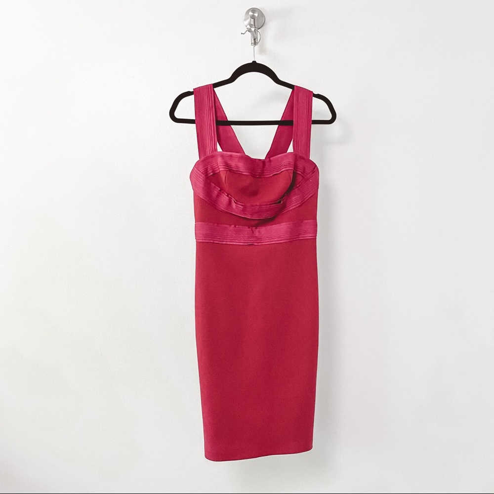 Robert Rodriguez Chic NYE Party Holiday Ribbed‎ Bodycon Sleeveless Midi Dress